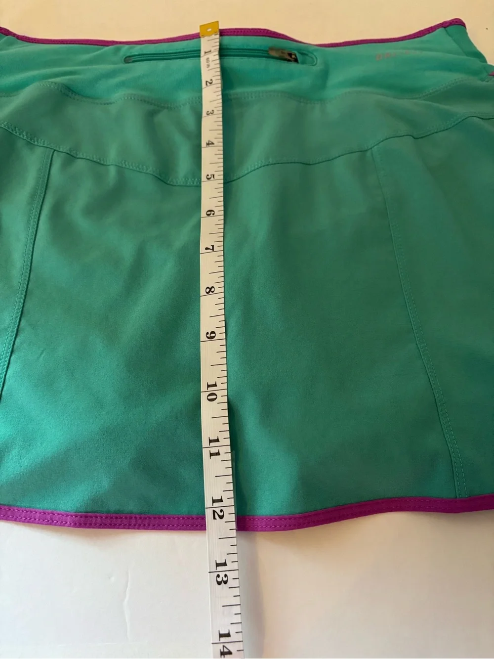 Nike Women's Teal Tennis Skirt with Purple Trim